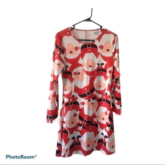 Christmas Ugly Santa Dress, Size S/M - Picture 1 of 6